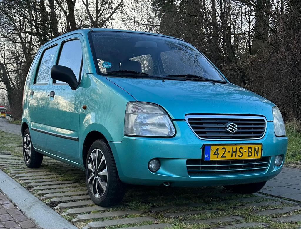 Suzuki Wagon R+ 1.3 2001 Groen, Auto's, Voorwielaandrijving, Stof, 31 €/maand, 4 cilinders