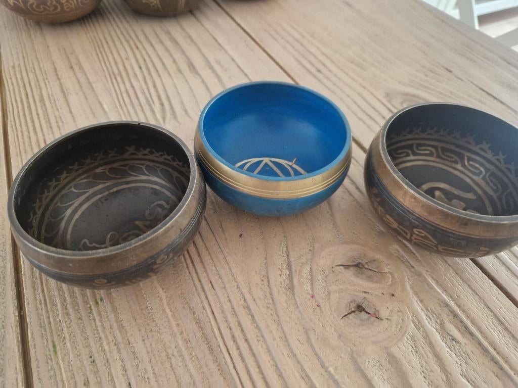 Restpartij klankschalen, vanaf 15 euro per stuk., Antiek en Kunst, Ophalen of Verzenden