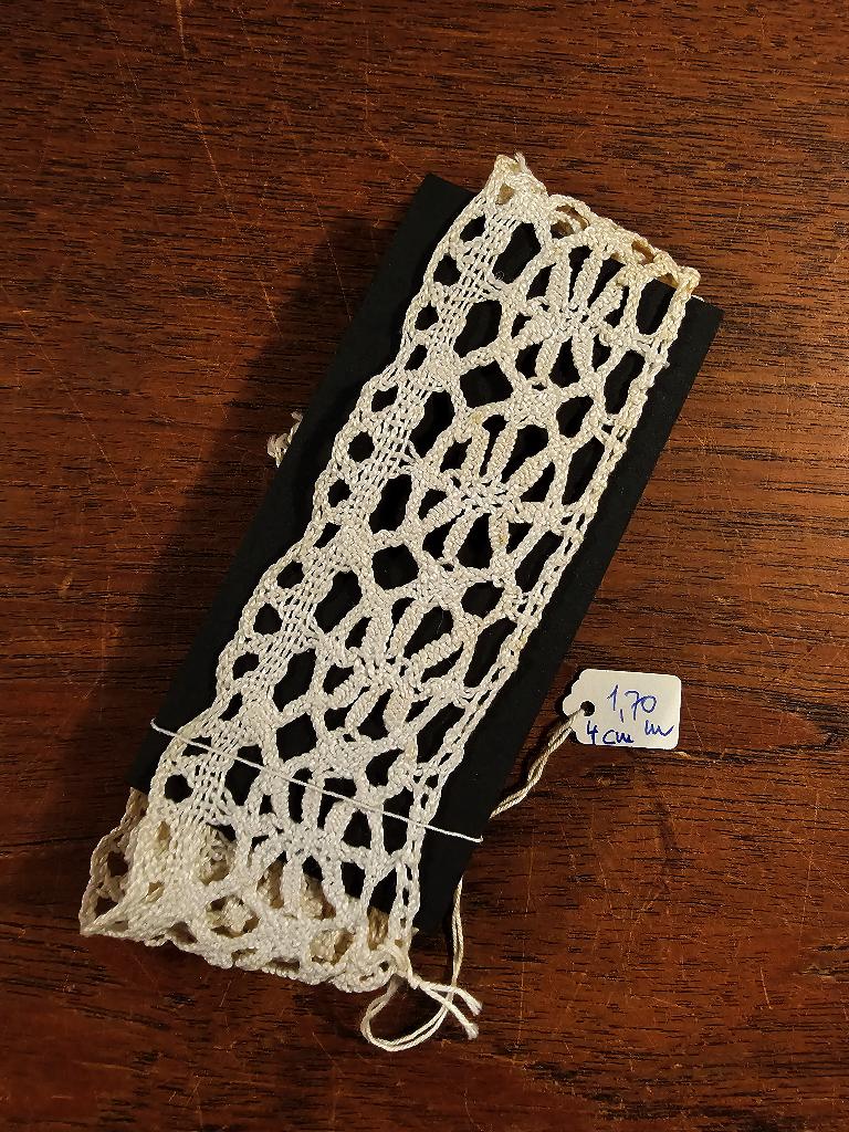 Oud geklost KANT: 1,70 meter lang, 4 cm breed / nr.78, Ophalen of Verzenden, Nieuw, Kant