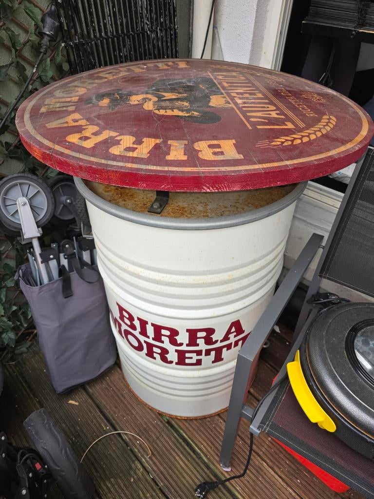 Birra Moretti statafel - Unieke blikvanger voor uw tuin/bar, Ophalen
