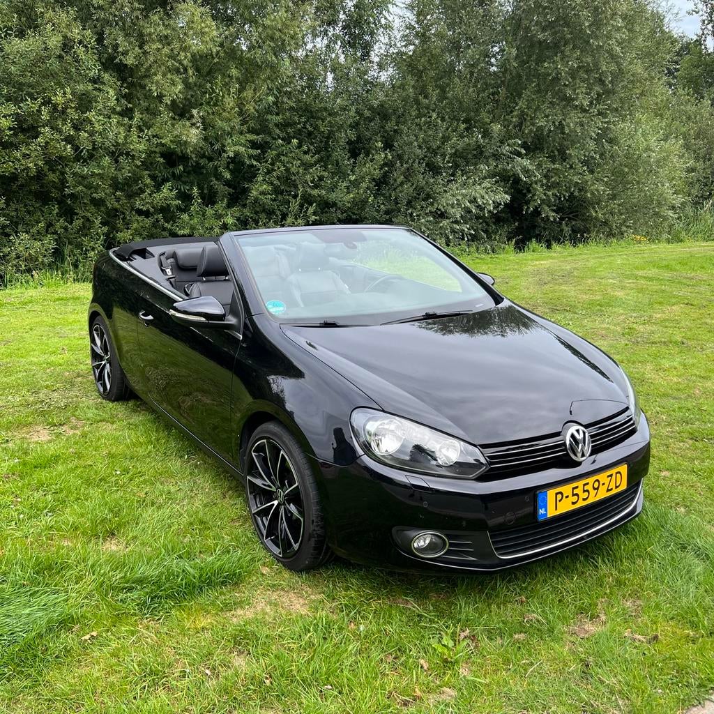 Volkswagen golf 6 cabrio 1.4 tsi 122pk, Voorwielaandrijving, Zwart, 4 cilinders, 4 stoelen