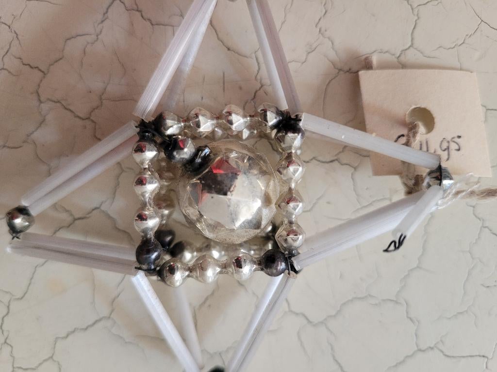 Zeer oude bijna antieke kerstballen gablonzers p/st 7.50, Heikant 21 Kaatsheuvel, Belle Vieille Brocante, Ophalen of Verzenden