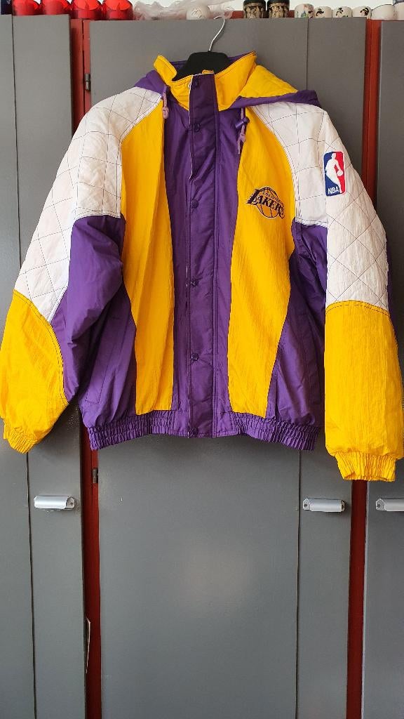 Vintage Starter LA Lakers puffer jacket 90s Y2K NBA L, Ophalen of Verzenden, Kleding