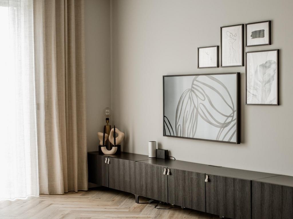 Zwart tv meubel (Ikea Besta) 4x 120cm en 1x 180cm, Huis en Inrichting, Kasten | Televisiemeubels, Ophalen, Overige materialen