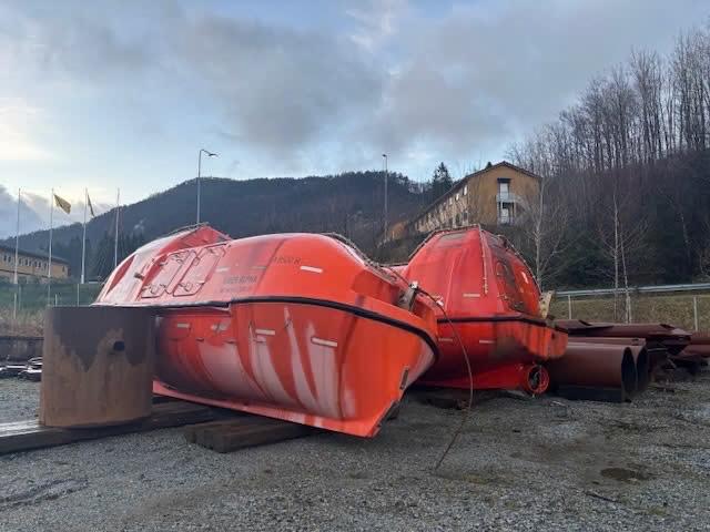 3 reddingssloepen 7,5 x 2,8 mtr met Bukh motor, Watersport en Boten, Ophalen of Verzenden, Gebruikt