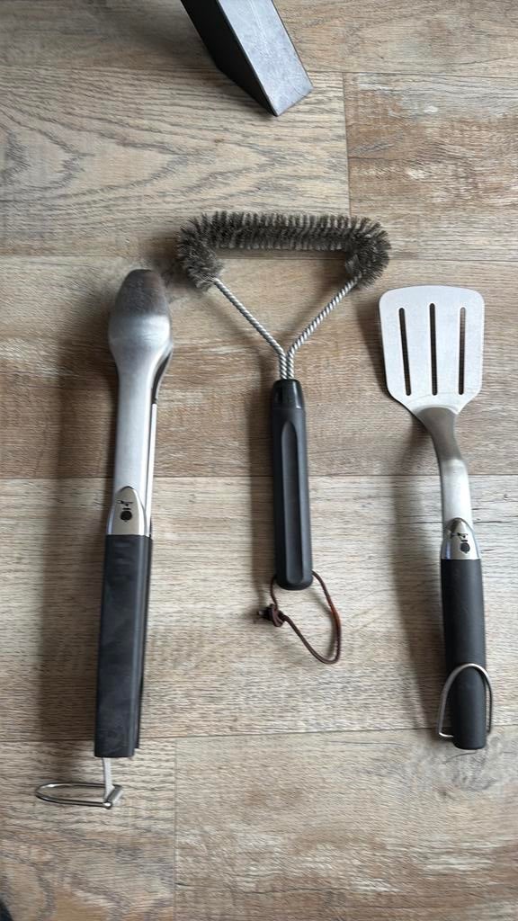 Weber BBQ set RVS, Ophalen of Verzenden, Zo goed als nieuw