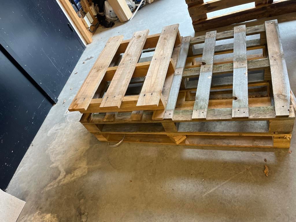Houten pallets, Ophalen, Gebruikt