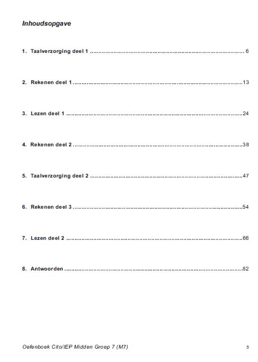 Oefenboek Cito IEP midden groep 7, Boeken, Ophalen, Nieuw, Overige niveaus, Nederlands