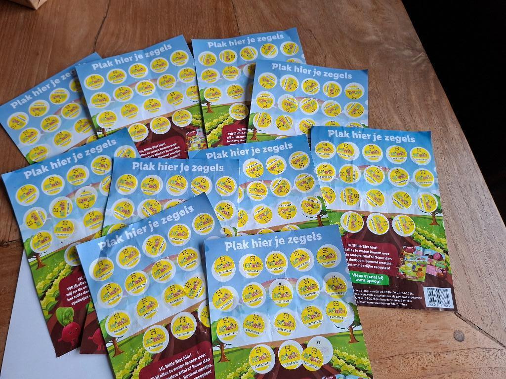 Tien volle spaarkaarten groente – fruit  knuffels van Lidl, Lidl, Ophalen of Verzenden