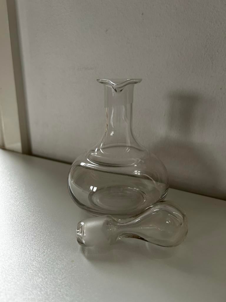 Glazen karaf met stop voor olie of azijn, Ophalen of Verzenden