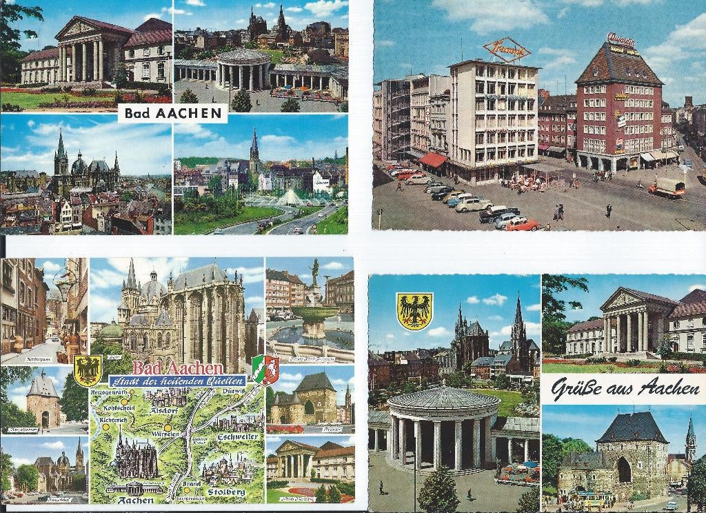 35 ansichtkaartenv an Duitslan o.a. Aachen t/m Heidelberg, Ophalen of Verzenden, 1960 tot 1980, Gelopen, Duitsland