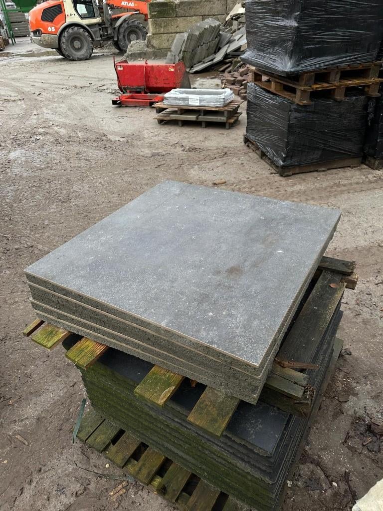3,20m² Keramische tegel 80x80x4 Stone Grey (5 stuks), Ophalen, Keramiek, Nieuw, Minder dan 5 m²