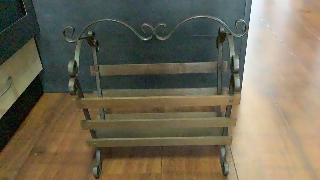 vintage papierbak of tijdschriftenrek, Huis en Inrichting, Woonaccessoires | Krantenbakken en Lectuurbakken, Ophalen, Gebruikt