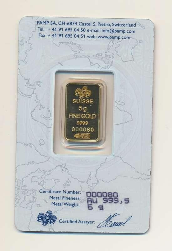 Goud baar 5 gram (Willekeurig), Ophalen of Verzenden, Goud