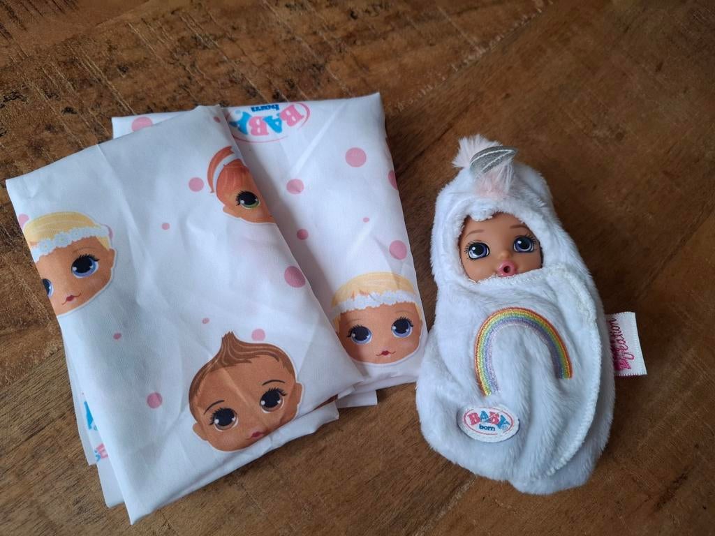 Mini Baby Born poppetje, als nieuw, Ophalen of Verzenden, Zo goed als nieuw, Babypop
