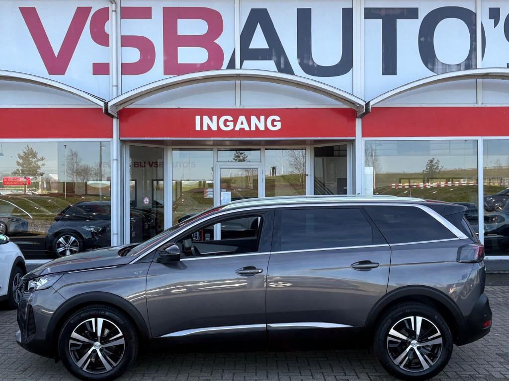 Peugeot 5008 1.2 PURETECH GT 7 PERSOONS AUT. 130PK LED NAVI, Auto's, Automaat, Gebruikt, Huisgarantie, 1199 cc