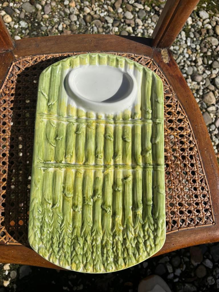 6 nieuwe aspergesborden in doos Servies Schalen Uit Italië, Nieuw, Ophalen of Verzenden, Bord(en), Overige stijlen