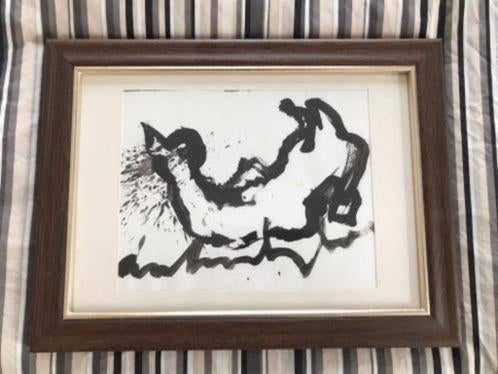 Anton Heyboer  Kip  Gesigneerd  Ingelijst, Ophalen