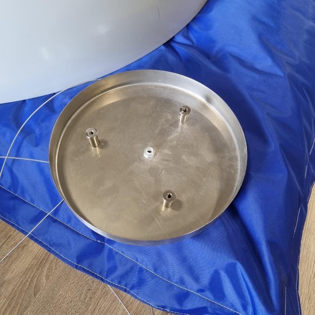 3X GROTE METALEN HANGLAMP  90 CM DOORSNEDE, Huis en Inrichting, Ophalen of Verzenden, Nieuw, 75 cm of meer