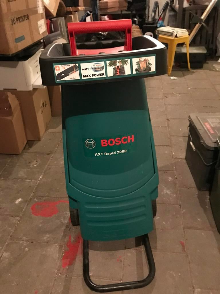Bosch hakselaar/versnipperaar Rapid 2000, Tuin en Terras, Hakselaars, Ophalen of Verzenden, Nieuw, Elektrisch