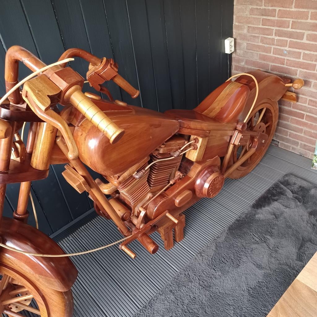 Houten harley davidson, Motoren, Accessoires | Overige, Ophalen