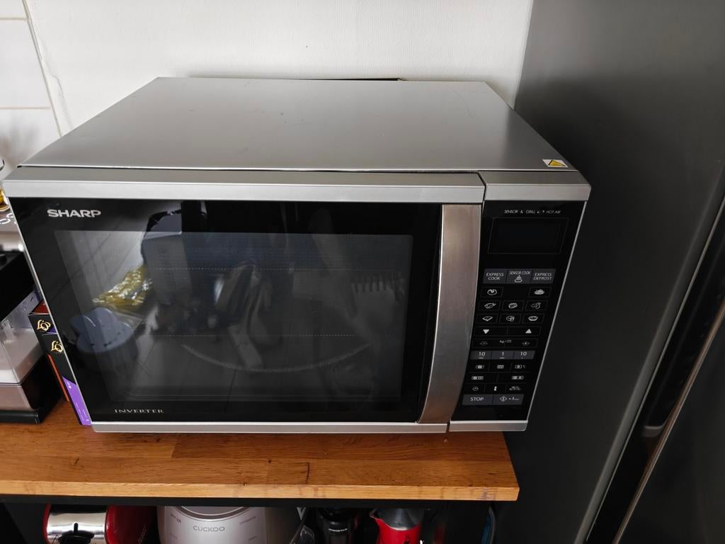 Sharp combi magnetron - 1000watt - extra groot, Combimagnetron, Gebruikt, Hete lucht, Ophalen of Verzenden