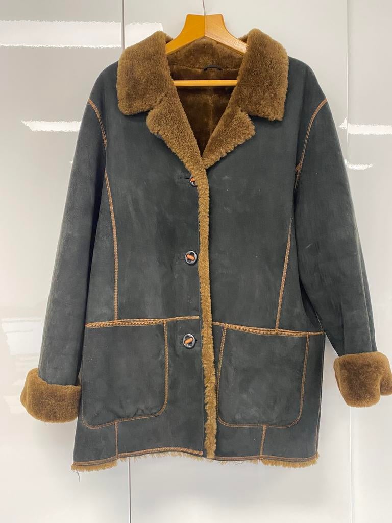 Shearling Lammy coat maat L, Kleding | Dames, Ophalen of Verzenden, Zo goed als nieuw, Maat 42/44 (L), Zwart