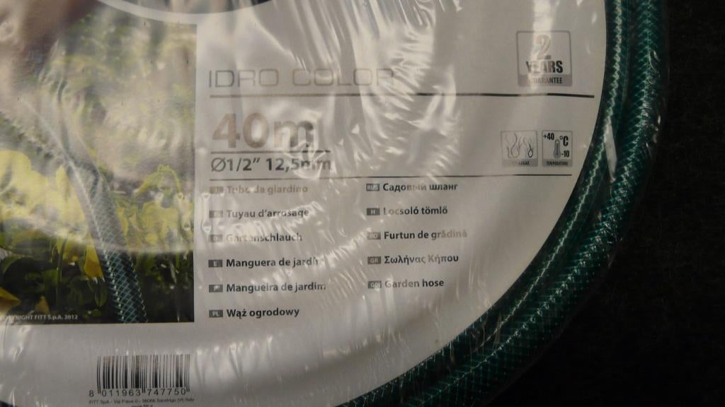 Tuinslang groen idro color Ø1/2" 12.5mm 40 meter, Ophalen, Nieuw, Tuinslang