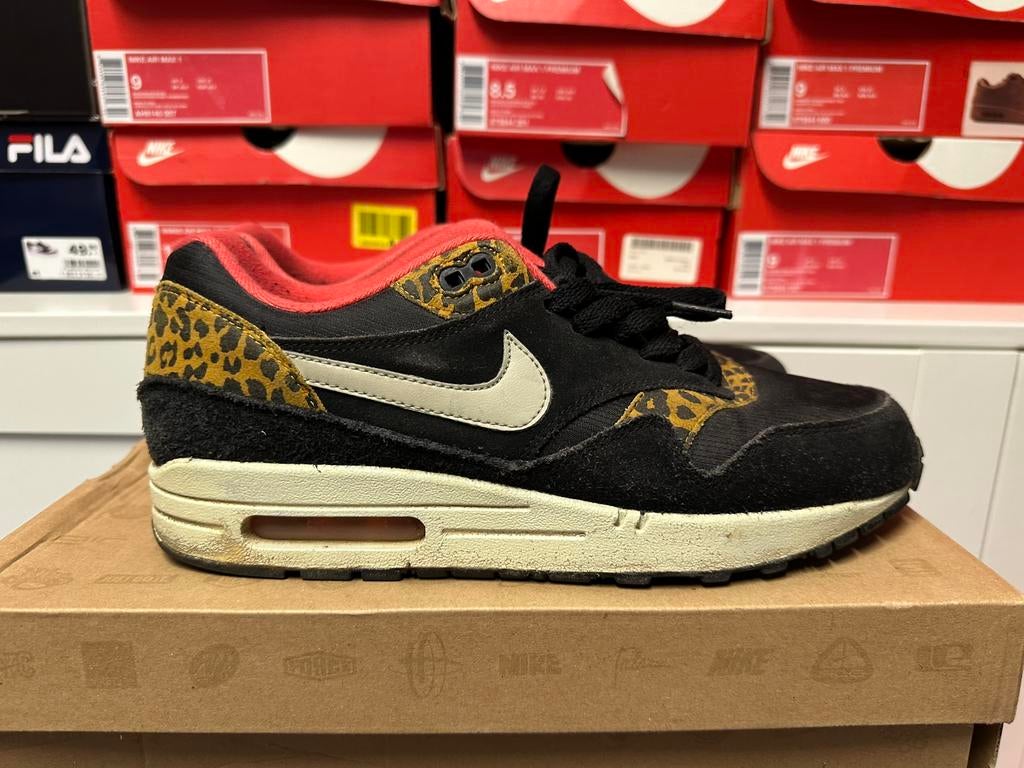 Nike air max 1 leopard maat 42.5, Ophalen of Verzenden, Zo goed als nieuw, Overige kleuren