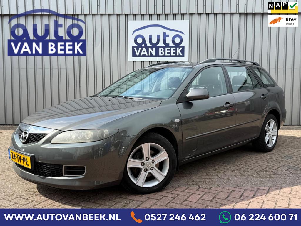 Mazda 6 Sportbreak 2.0 CiTD Ambition|Leder|Trekhaak, 1998 cc, Gebruikt, Zwart, 4 cilinders