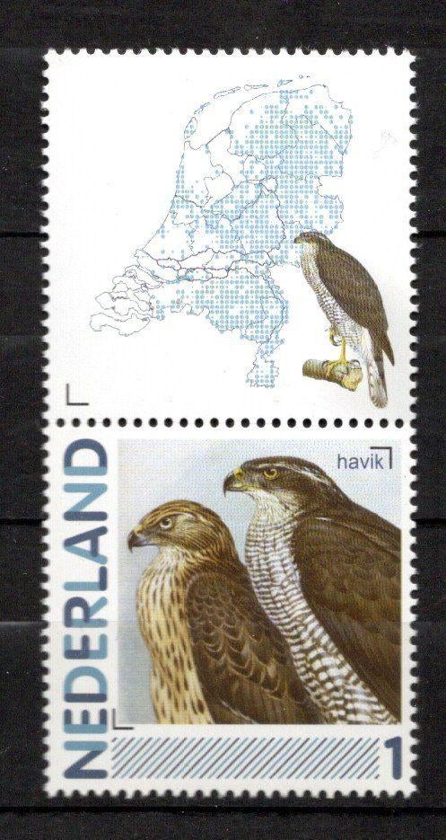 postfrisse zegel. Persoonlijke: Vogeltje met tab., Ophalen of Verzenden, Na 1940, Postfris