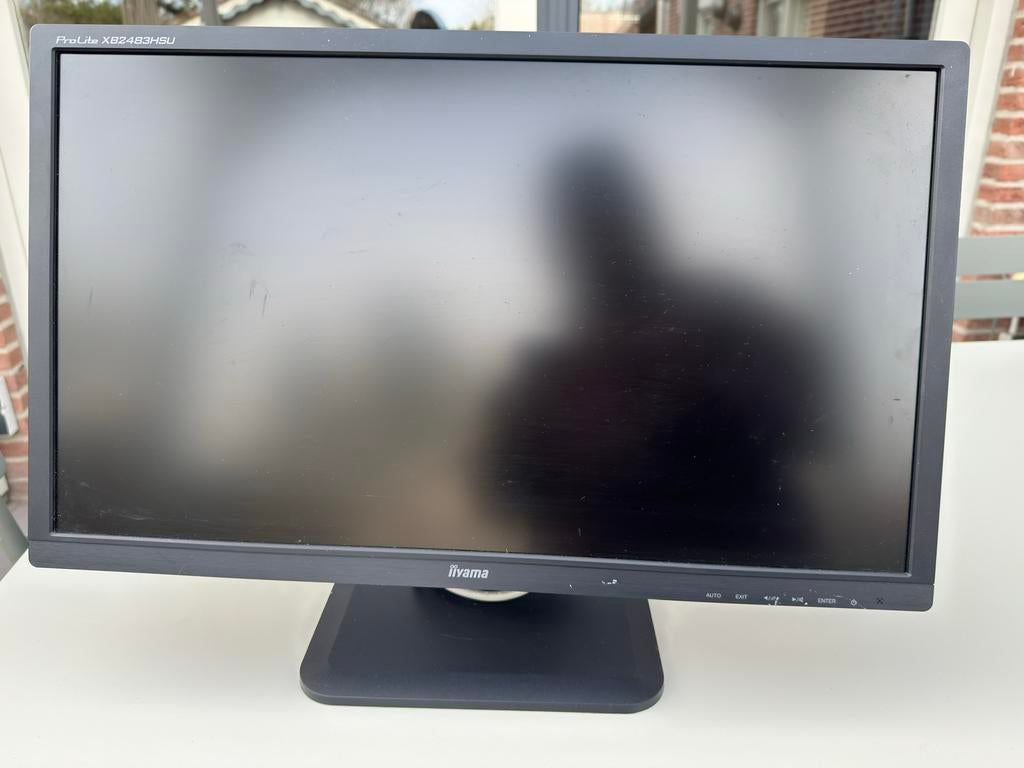 Iiyama monitor 24 inch ProLite XB2483HSU, 3 tot 5 ms, Full HD, Zo goed als nieuw, Hoofdtelefoonaansluiting