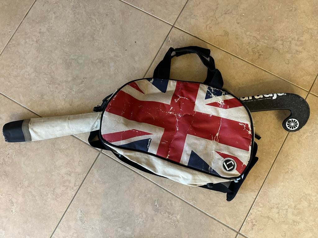 Brabo hockeysticktas met vintage Union Jack design, Sport en Fitness, Hockey, Ophalen, Gebruikt, Tas