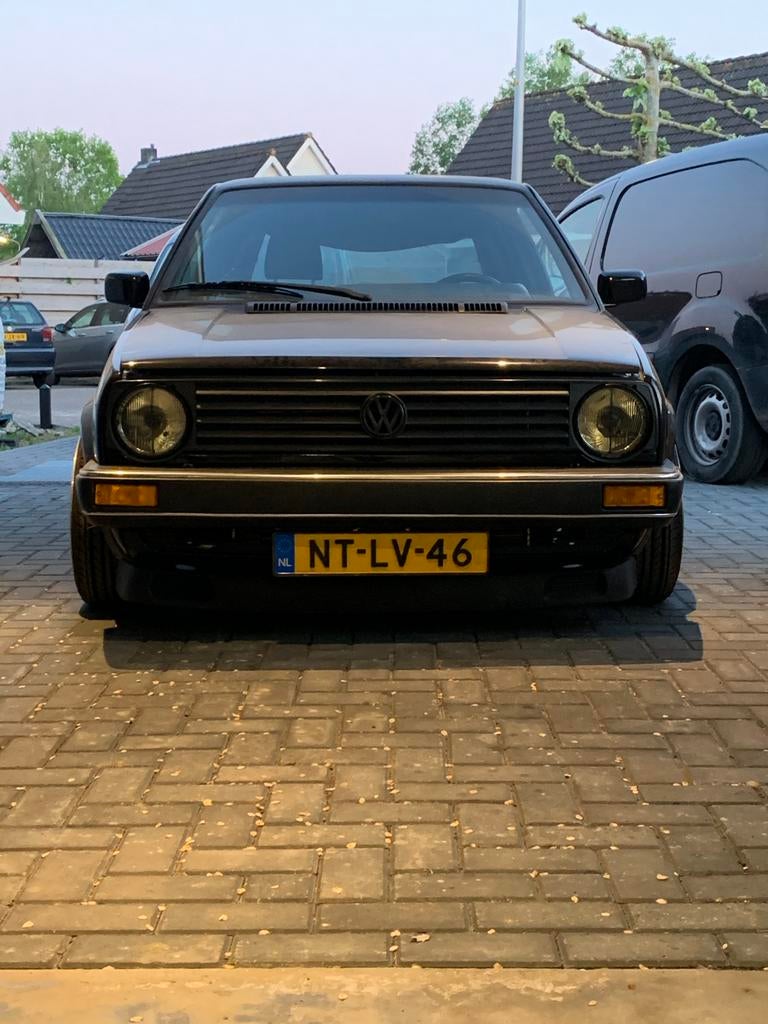 Volkswagen golf 2 gti 2.9 vr6 op kenteken, Zwart, 1200 kg, Particulier, 492 kg
