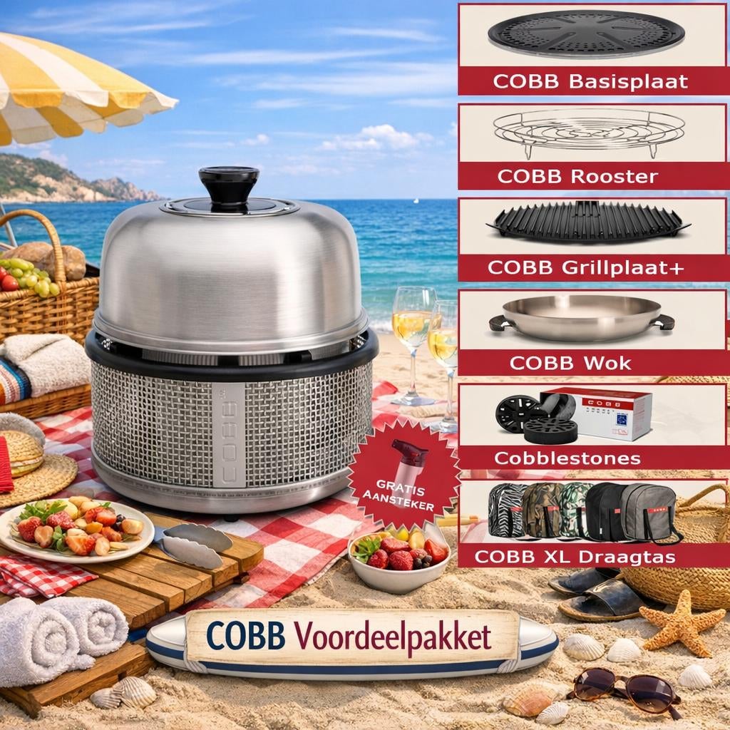 COBB Premier Air BBQ incl. Accessoires | Gratis Cadeaupakket, Ophalen of Verzenden, Nieuw, Cobb, Met accessoires