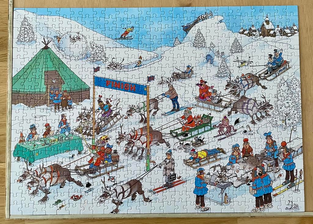 Jan v Haasterenpuzzel 500 stukjes. RENDIER RACE., Ophalen of Verzenden, 500 t/m 1500 stukjes, Zo goed als nieuw