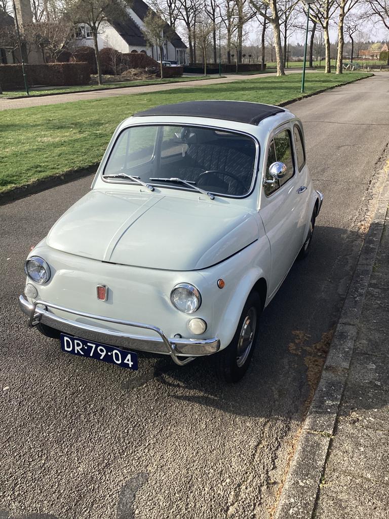 Fiat 500, Auto's, Oldtimers, Stof, Wit, Handgeschakeld, Particulier