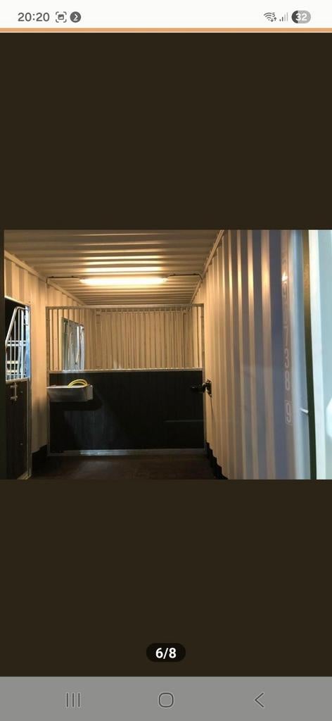 40ft stallen container, Ophalen