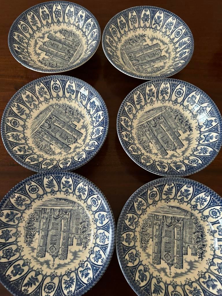 6 Zeldzame Engelse desertbordjes/schaaltjes‼️, Ophalen of Verzenden