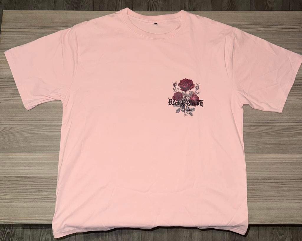 Casual T-shirt met rozenprint, Kleding | Heren, T-shirts, Ophalen of Verzenden, Nieuw, Maat 56/58 (XL), Roze