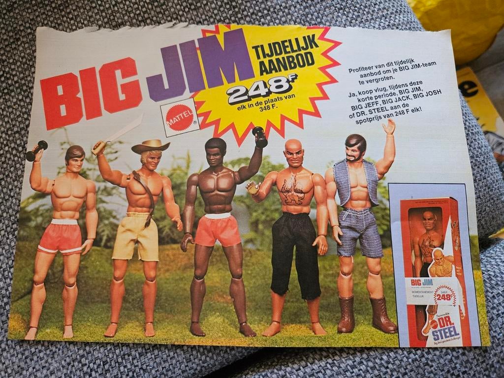 Big Jim actiefiguren reclame, Ophalen of Verzenden, Pop