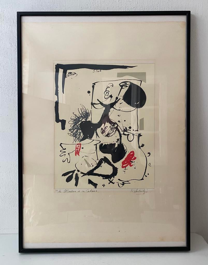 Litho Kees Salentijn getiteld Madona de sa Cabana, Ophalen of Verzenden