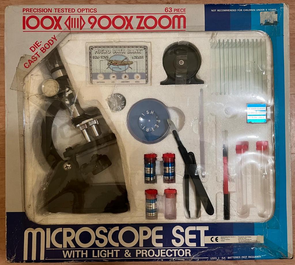 Microscoop set, Ophalen, Gebruikt