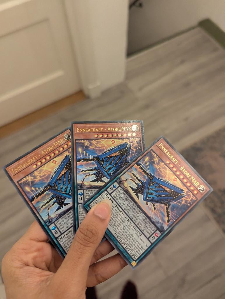 Yu-Gi-Oh Enneacraft Atori.MAR Playset Ultra Rare, Ophalen of Verzenden, Zo goed als nieuw, Meerdere kaarten
