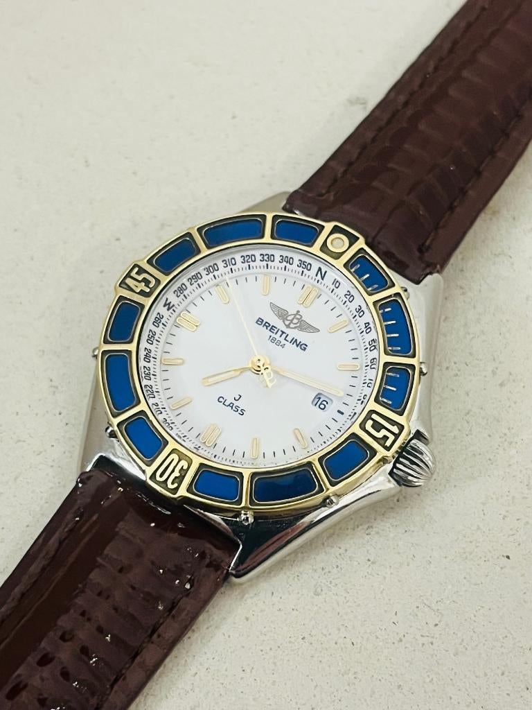 Vintage Breitling J class dames horloge, Sieraden, Tassen en Uiterlijk, Horloges | Dames, Overige merken, Staal, Polshorloge, Ophalen of Verzenden