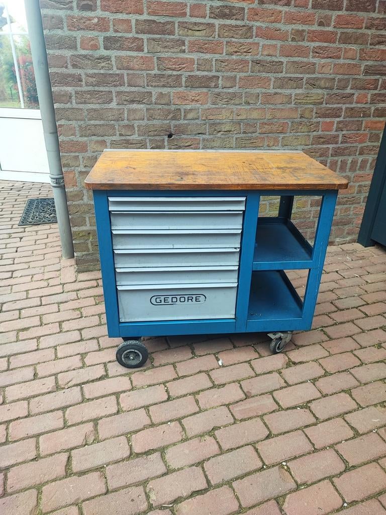 Gedore gereedschapswagen 1502, Doe-het-zelf en Verbouw, Gereedschapskisten, Ophalen