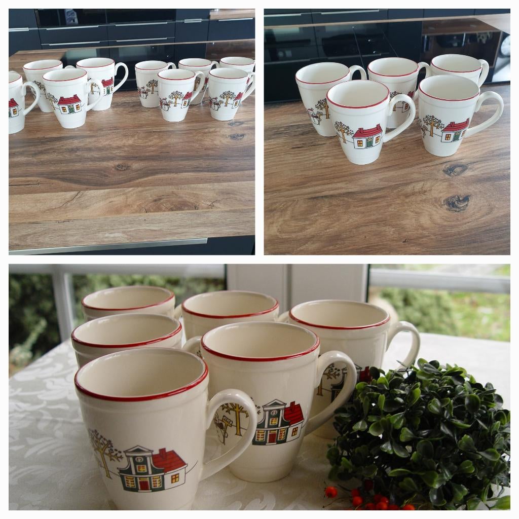 Windsor AH christmas kerst bekers mokken albert heijn, Huis en Inrichting, Keuken | Servies, Nieuw, Overige typen, Overige stijlen