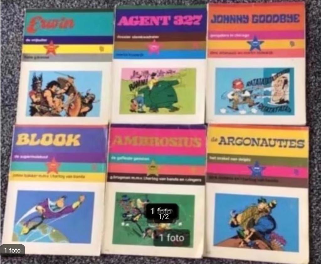 Volledige 6-delige PEP-stripotheek(agent 327,Erwin,Blook etc, Boeken, Stripboeken, Complete serie of reeks, Ophalen of Verzenden