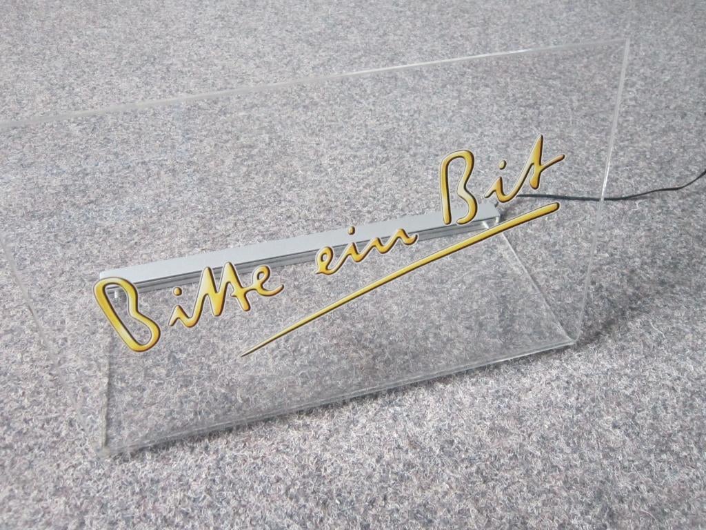 BITBURGER LED LICHTRECLAME, Verzamelen, Ophalen, Zo goed als nieuw, Overige typen, Overige merken