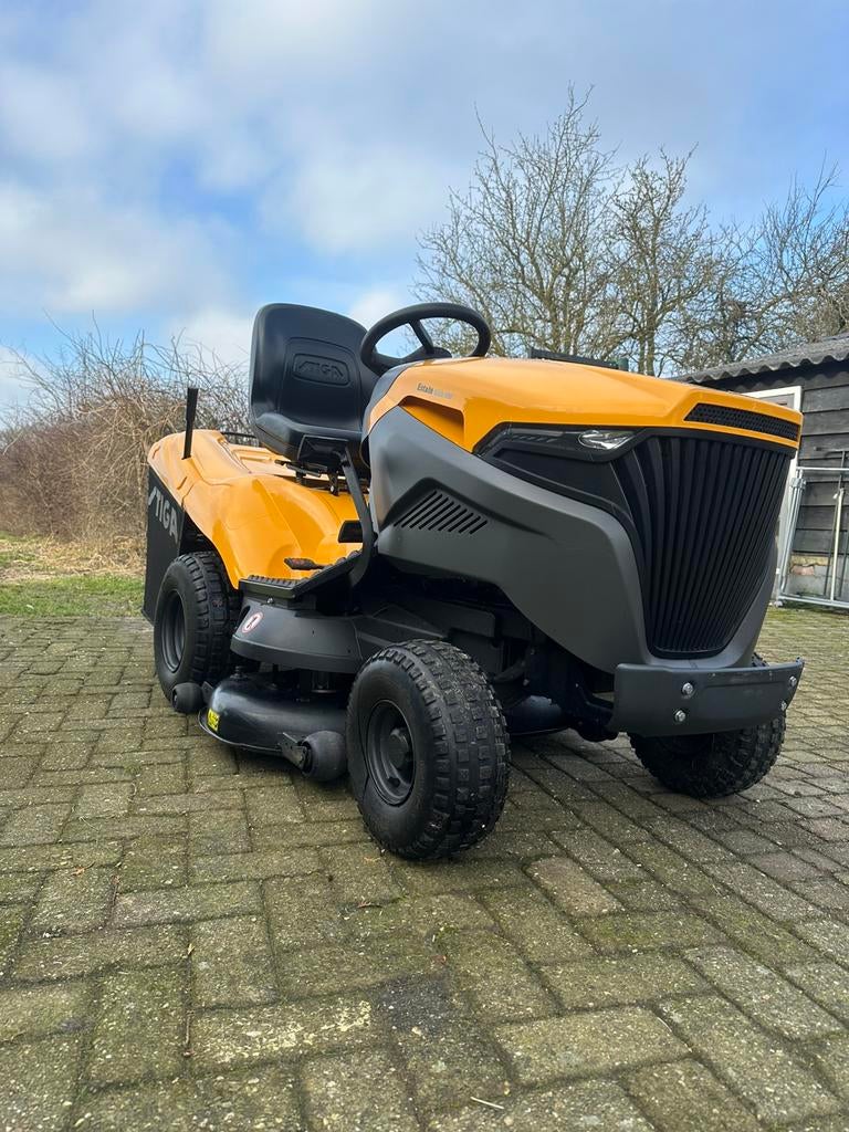 Stiga zitmaaier, Ophalen of Verzenden, Gebruikt, Opvangbak, 90 tot 120 cm